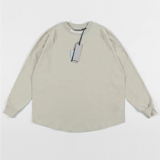 Palm Angels Classic Longsleeve Tee Khaki