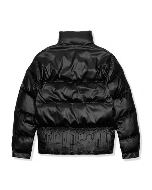 Trapstar Irongate Embossed Puffer Jacket Black