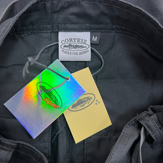 Corteiz Guerillaz Cargos Black/White