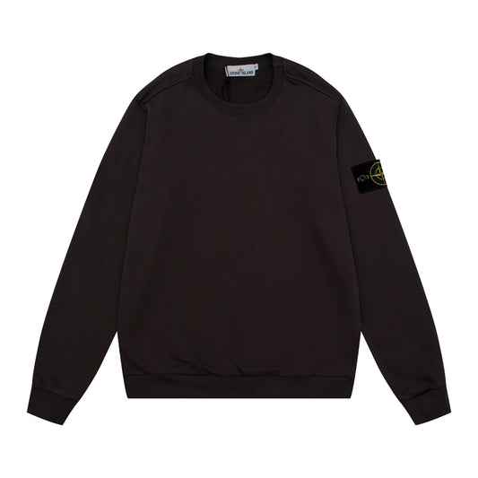 Stone Island Compass Badge Sweatshirt Brown