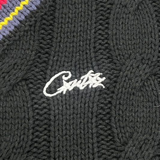 Corteiz Wimbledon Knit Sweater Black