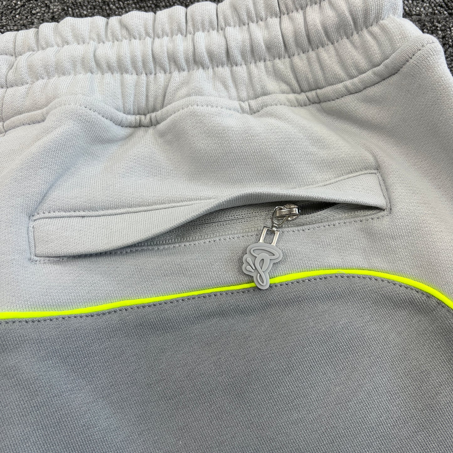 Syna World Pipe Hoodie & Short Set Grey/Yellow