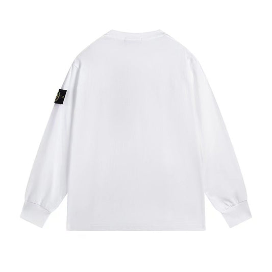 Stone Island Long Sleeve Tee White