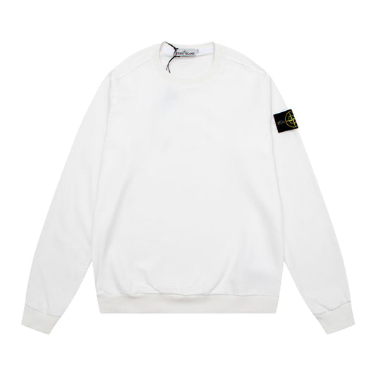 Stone Island Compass Badge Sweatshirt White