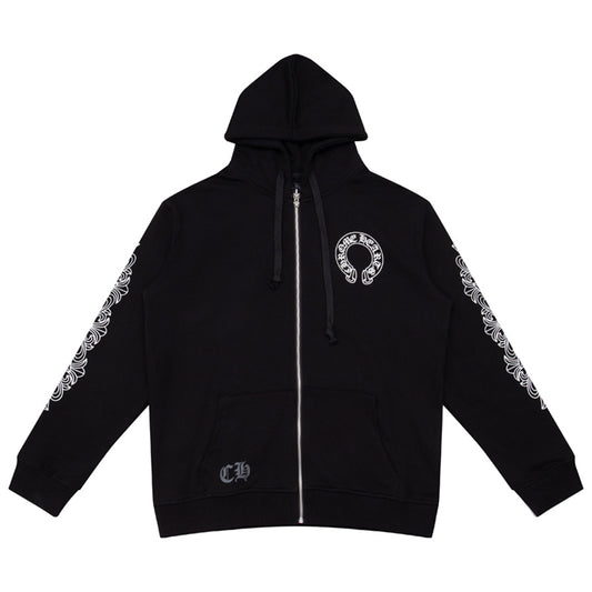 Chrome Hearts Zip Hoodie Black