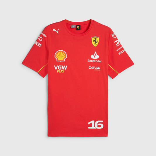 Scuderia Ferrari 2024 Team Charles Leclerc T-Shirt