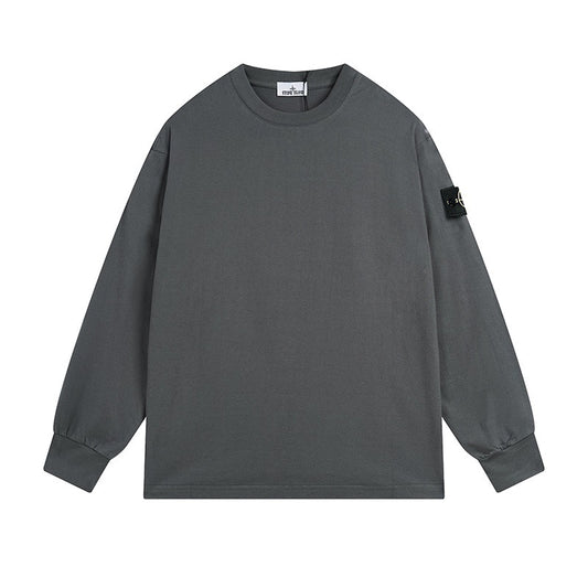 Stone Island Long Sleeve Tee Charcoal Grey
