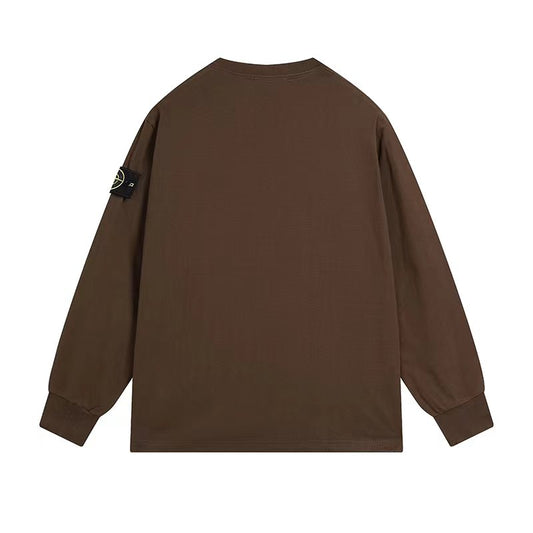 Stone Island Long Sleeve Tee Brown