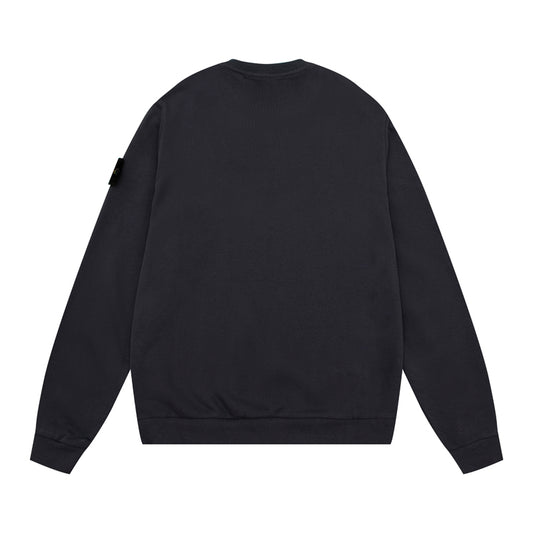 Stone Island Compass Badge Sweatshirt Charcoal Grey