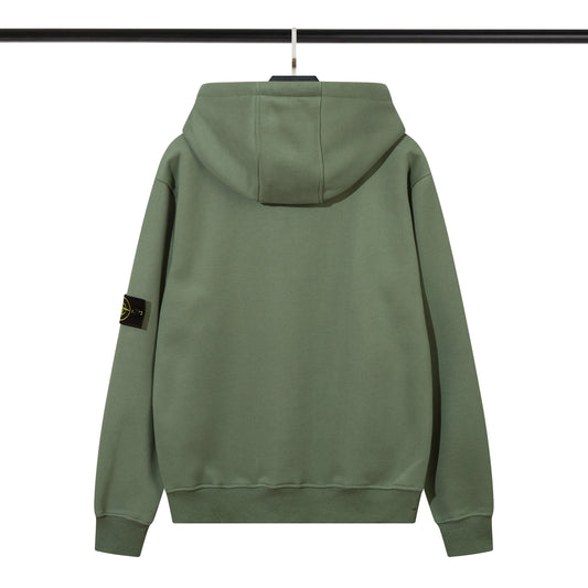 Stone Island Compass Badge Hoodie Green