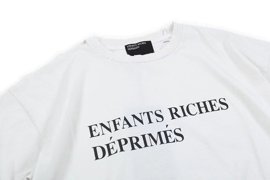 Enfants Riches Déprimés Distressed Logo Tee White