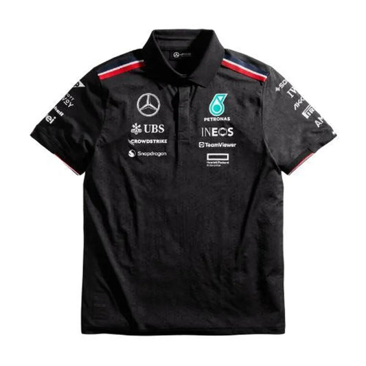 Mercedes-AMG PETRONAS 2024 Men's Team Polo Black