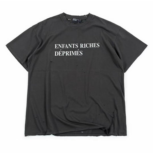 Enfants Riches Déprimés Distressed Logo Tee Black