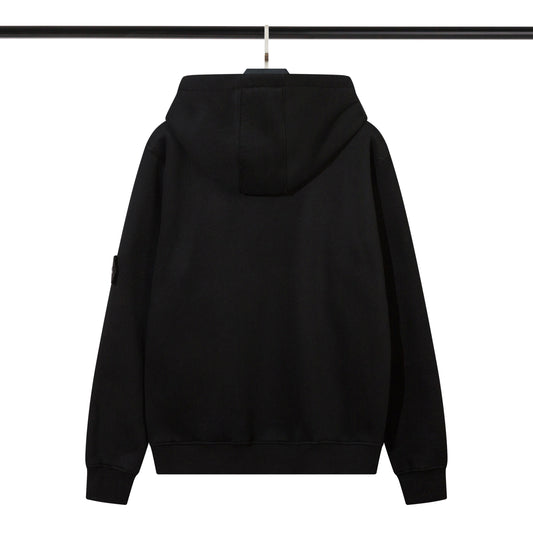 Stone Island Compass Badge Hoodie Black