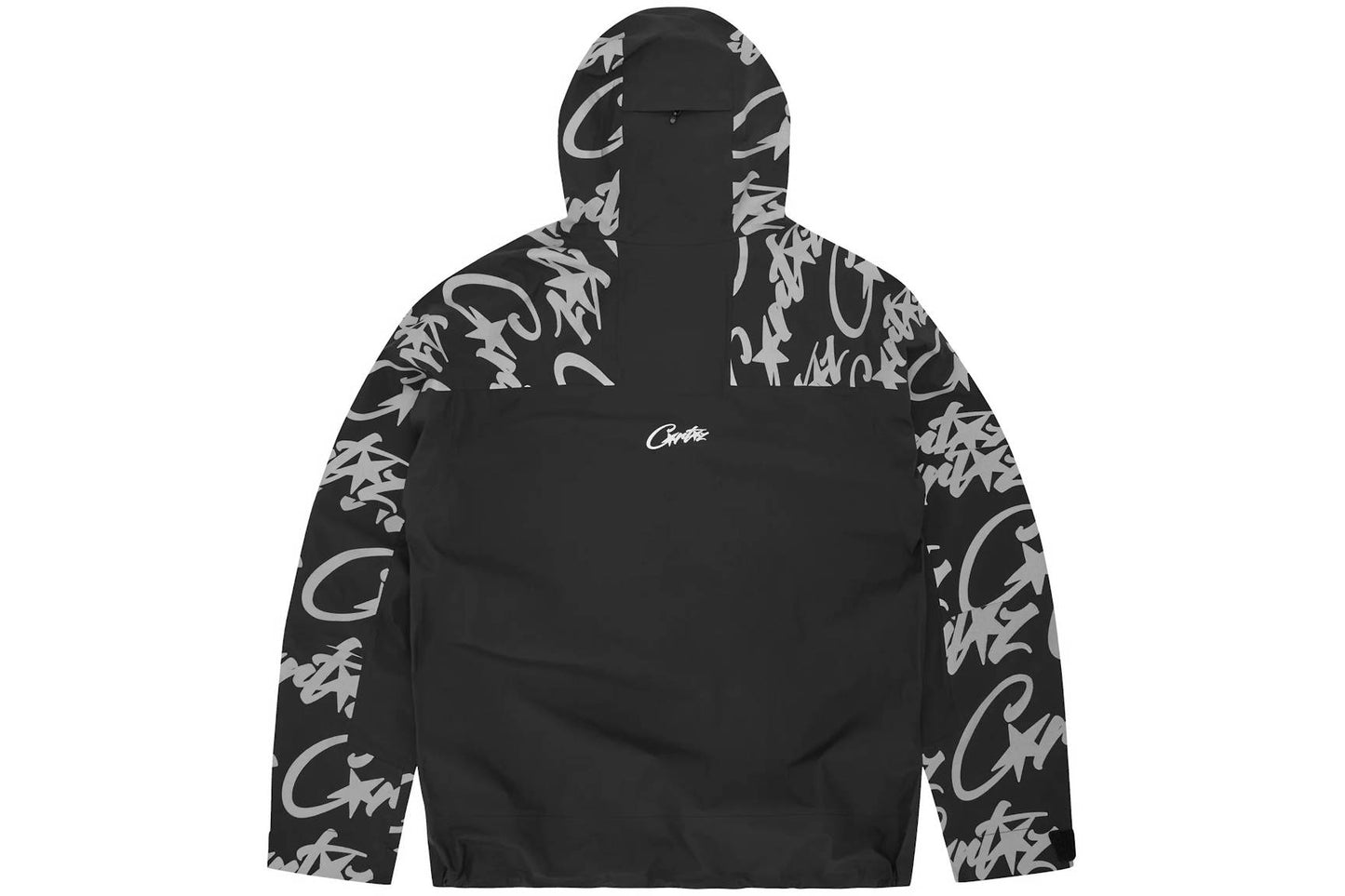 Corteiz Elitework Waterproof Shell Jacket Black