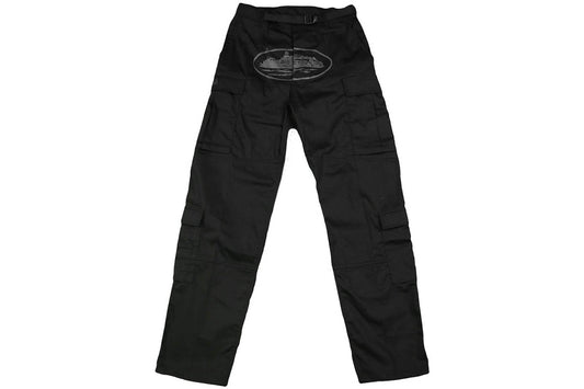 Corteiz Guerillaz Cargos Triple Black
