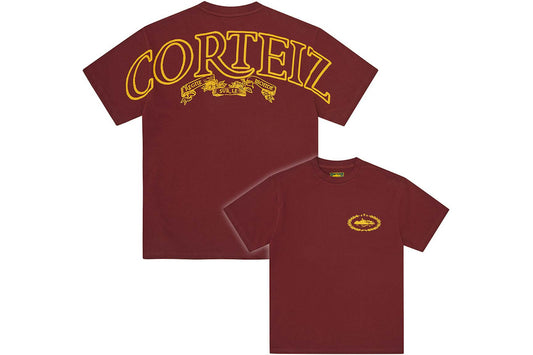 Corteiz Royale Heavyweight Tee Burgundy