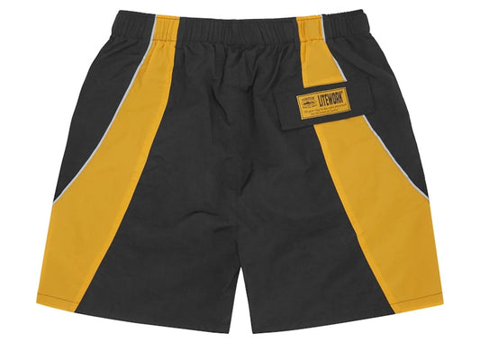 Corteiz Alcatraz Sun & Rain Shorts Black/Yellow