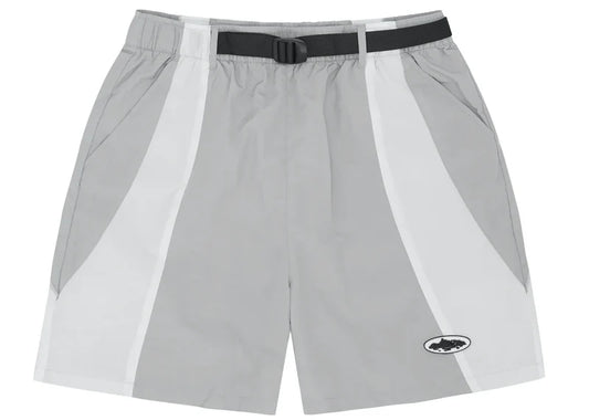 Corteiz Alcatraz Sun & Rain Shorts Grey/White