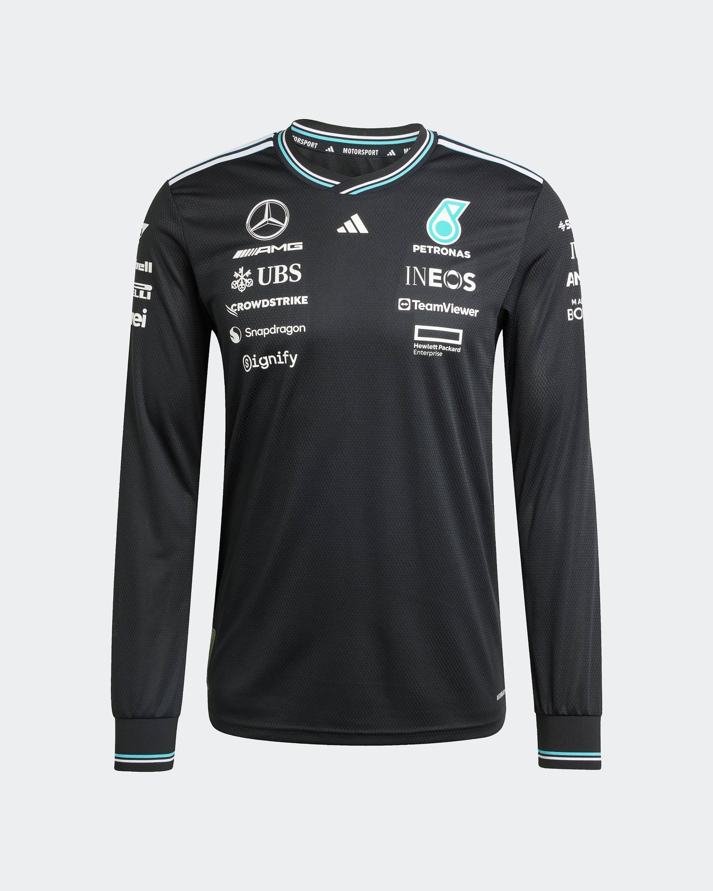 Mercedes-AMG PETRONAS 2025 Team Long Sleeve Shirt Black