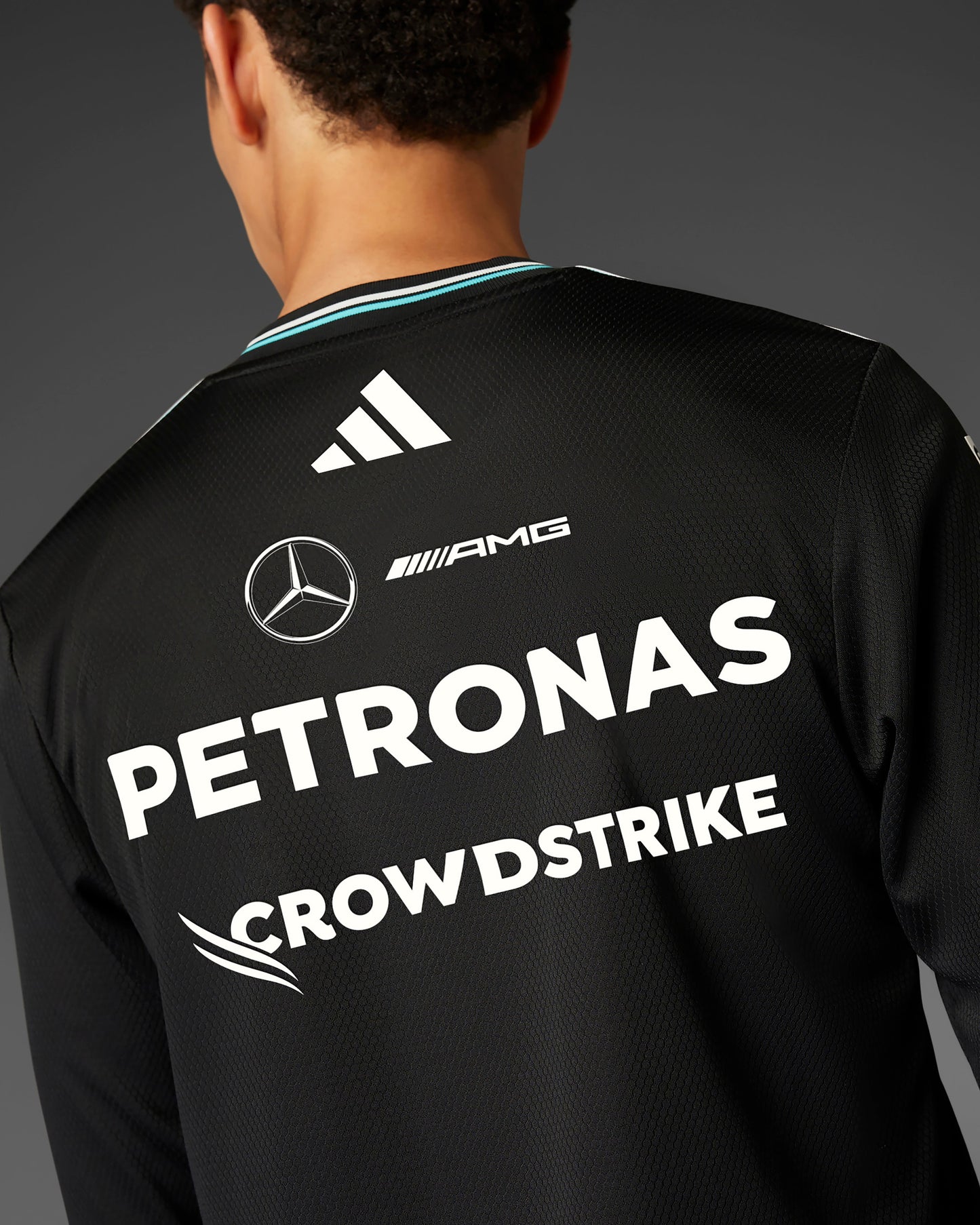 Mercedes-AMG PETRONAS 2025 Team Long Sleeve Shirt Black