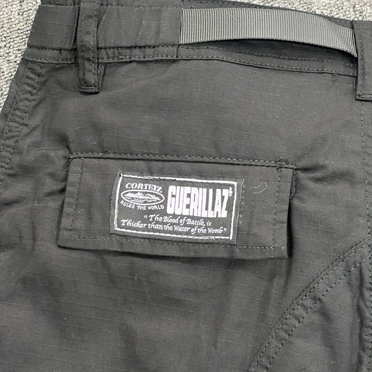 Corteiz Guerillaz Cargos Triple Black