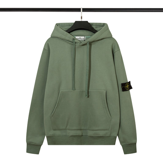 Stone Island Compass Badge Hoodie Green