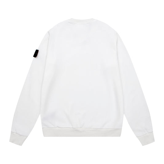 Stone Island Compass Badge Sweatshirt White
