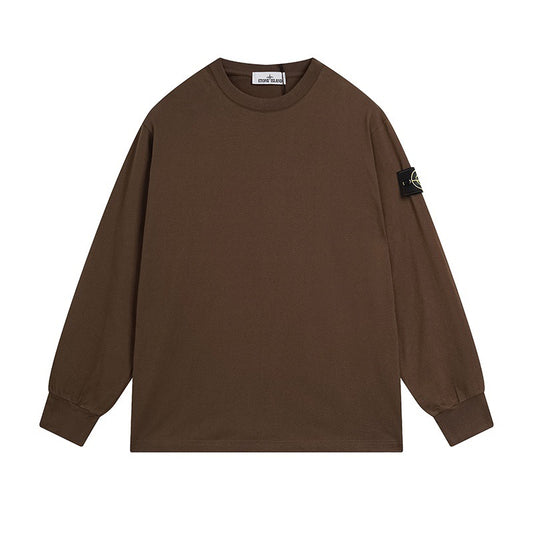 Stone Island Long Sleeve Tee Brown