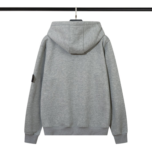 Stone Island Compass Badge Hoodie Grey