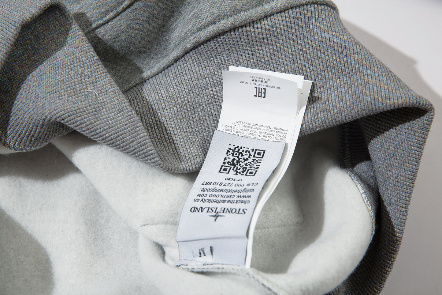 Stone Island Compass Badge Hoodie Grey