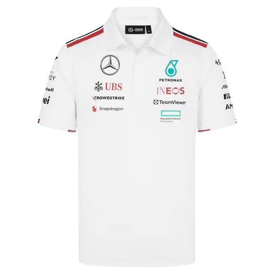 Mercedes-AMG PETRONAS 2024 Men's Team Polo White