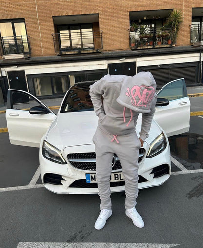 Syna World Tracksuit Grey/Pink