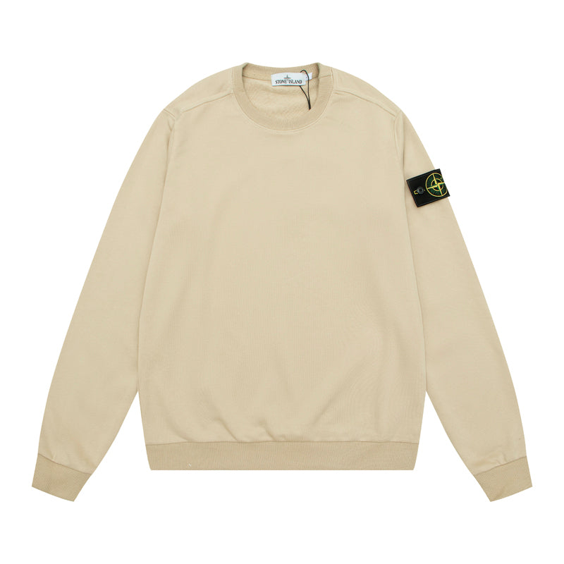 Stone Island Compass Badge Sweatshirt Khaki