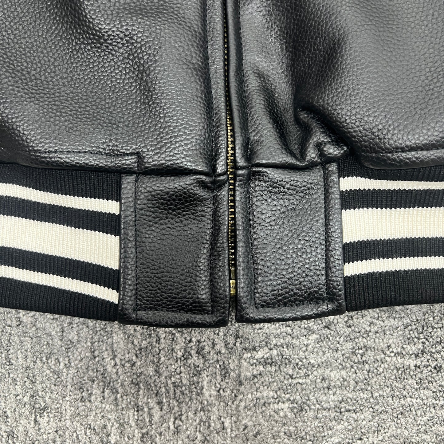 Corteiz Da Skydive Leather Jacket Black