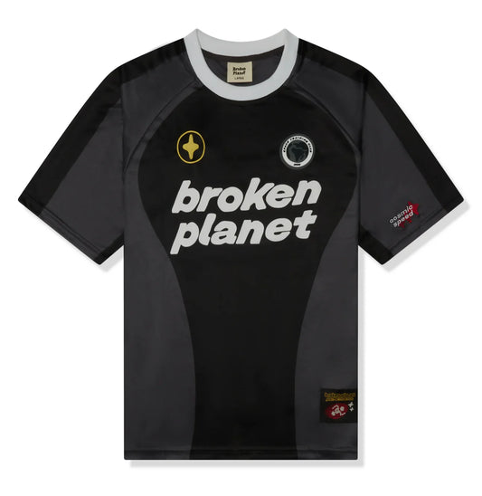 Broken Planet Market Football Jersey Black