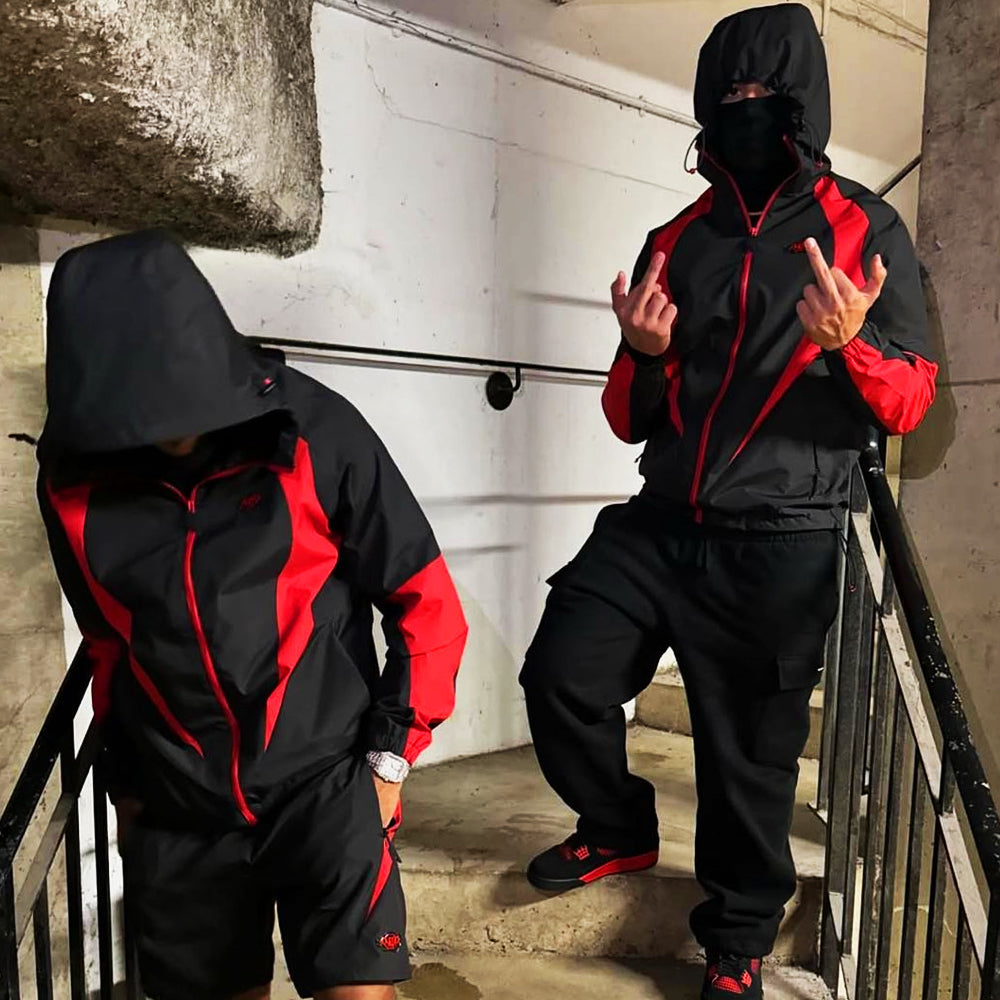 Syna World Vortex Woven Jacket Black/Red