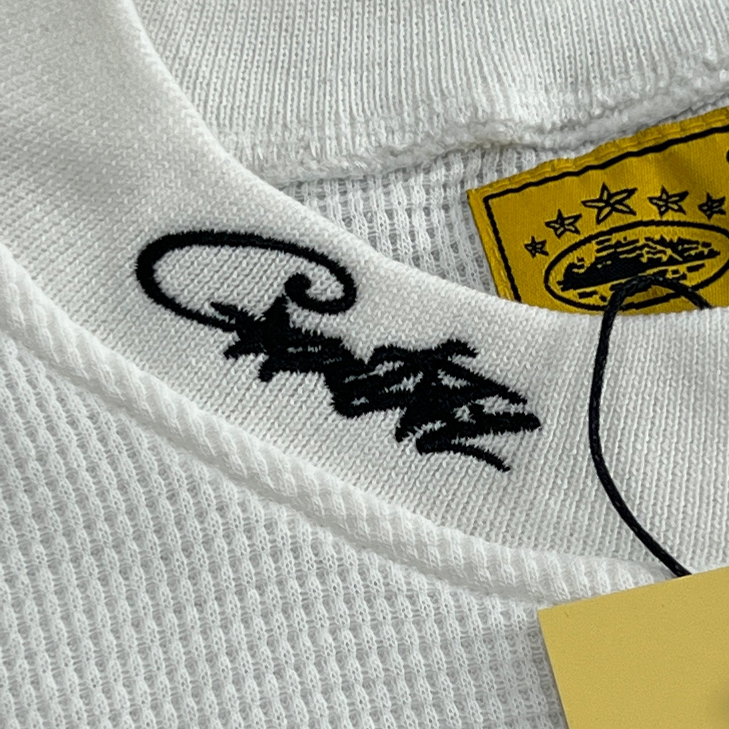 Corteiz 5 Starz Alcatraz Waffle Longsleeve White