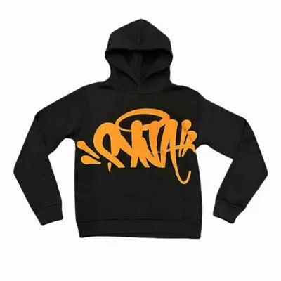 Syna World Short + Hoodie Set Black/Orange