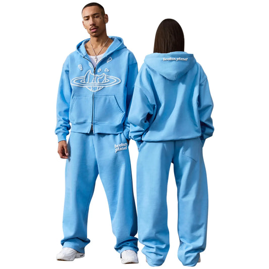 Broken Planet Outer Space Sweatpants Light Blue