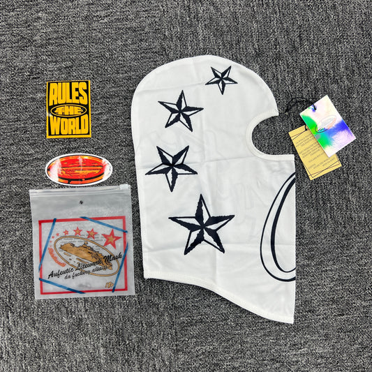 Corteiz 4Starz Liteweight* Ski Mask White/Black