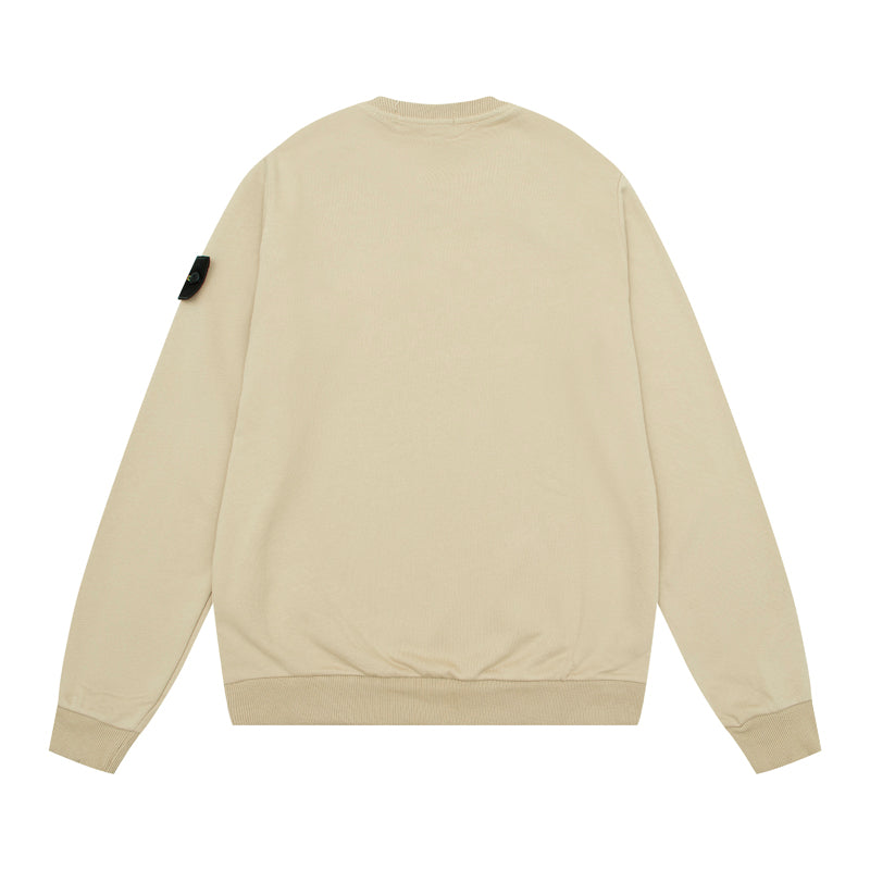 Stone Island Compass Badge Sweatshirt Khaki