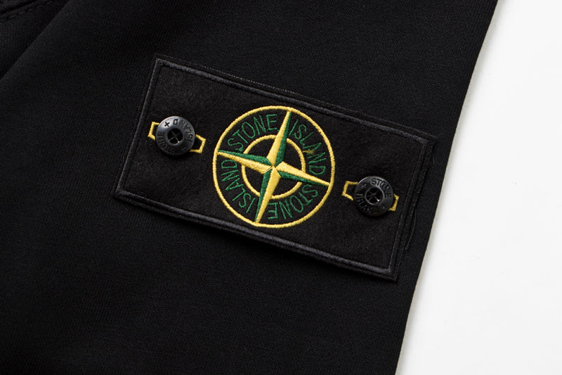 Stone Island Compass Badge Sweatshirt Charcoal Grey